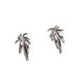 Click to view product details and reviews for Palm Burst Stud Earrings In Silver Default Title.