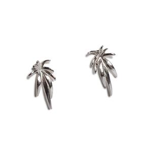 Palm Burst Stud Earrings In Silver Default Title