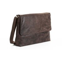 Woodland Leather Genuine Leather Crackle Attache Case - Crackle