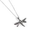 Click to view product details and reviews for Dragonfly Necklace In Silver 16 42cm.