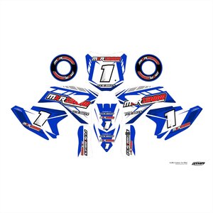 Funbikes Mxr1300 Electric Dirt Bike Blue Sticker Kit