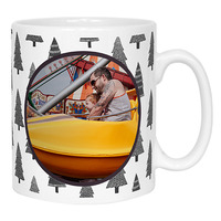 Christmas Tree Pattern Photo Mug