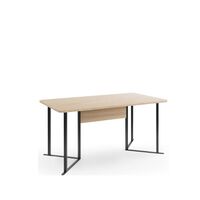 Grantham 160cm Oak And Black Dining Table