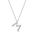 Click to view product details and reviews for Rox Bamboo Sterling Silver Letter M Pendant.
