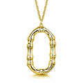 Click to view product details and reviews for Rox Cane Yellow Oval Necklace.