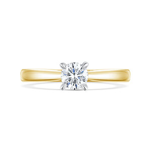 Adore Brilliant Cut Diamond Yellow Ring 064cts