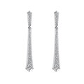 Click to view product details and reviews for Cosmic Diamond Drop Earrings 039cts.