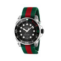 Click to view product details and reviews for Gucci Dive Black Dial Nylon Strap Watch Ya136209a.