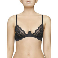 Coco de Mer Mia Balcony Bra MIA-006-01 Black MIA-006-01 Black