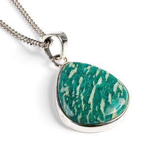 Stunning Amazonite Gemstone Necklace Natural Designer Gemstone 16 42cm