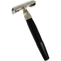 Vintage English Gillette Quick Twist Safety Razor Black Handle