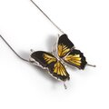 Click to view product details and reviews for Swallowtail Butterfly Necklace In Silver And Amber 18 455cm.