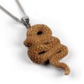 Click to view product details and reviews for Weaving Snake Necklace In Buffalo Bone Natural Designer Gemstone 16 42cm.
