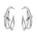 Click to view product details and reviews for Shaun Leane Sabre Deco Silver Twist Hoop Earrings Code Sa074ssnaeos.