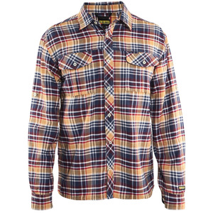 Blaklader 3299 Orange Red Flannel Shirts