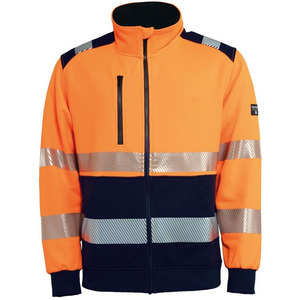 Tranemo 4334 Hi Vis Zipped Sweatshirt