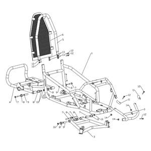 Funbikes Funkart Pro 1000w Electric Go Kart Rear Subframe