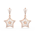 Click to view product details and reviews for Swarovski Stella Drop Earrings Kite Cut Star White Rose Gold Tone Plated 5645466.