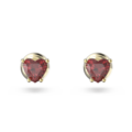 Click to view product details and reviews for Swarovski Stilla Stud Earrings Heart Red Gold Tone Plated 5639133.