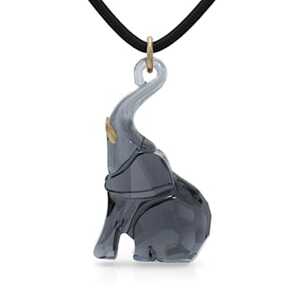 Swarovski Scs Crystal Elephant Symbol Good Luck Necklace Pendant 2022 5612629