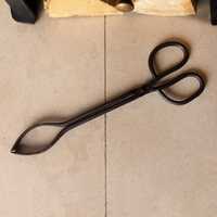 Cypress Fireside Tongs Iron Black Antique