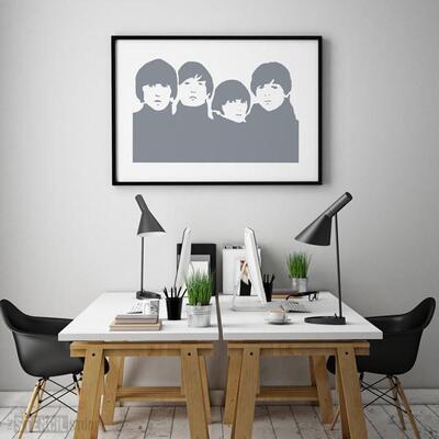 Beatles Stencil - L - A x B  51 x 31.9cm (20 x 12.5 inches)