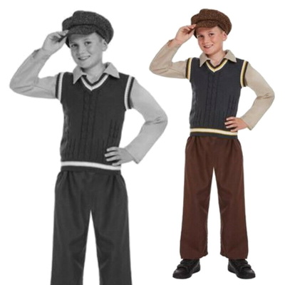WW2 Evacuee Boy Fancy Dress Costume Age 7-9 Years