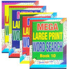 Set of 4 Mega Large Print A4 Word Search Books