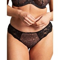 Panache Nina Brazilian Brief - Black Leopard - 2XL - 18