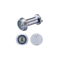 Zoo Hardware Door Viewers With Glass Lens (19mm Diameter), Satin Chrome - ZAB30SC SATIN CHROME