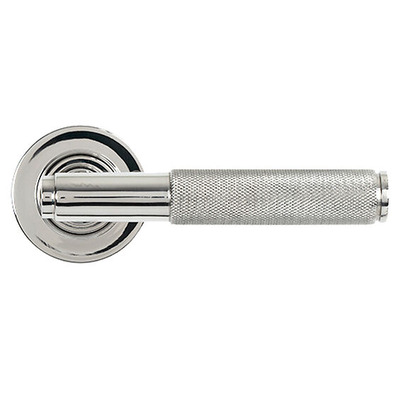 From The Anvil Brompton Door Handles On Plain Rose, Polished Marine Stainless Steel - 49844 (sold in pairs) POLISHED MARINE STAINLESS STEEL - UNSPRUNG