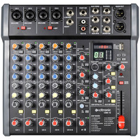 10 Channel Mixing Desk with DSP + USB/PC/BT Player