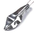 Click to view product details and reviews for Large Silver Single Leaf Necklace 16 40cm.