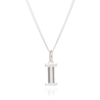 This Is Me 'I' Alphabet Necklace - Silver