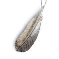 Click to view product details and reviews for Bird Feather Necklace In Silver 20 51cm.