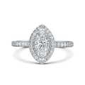 Click to view product details and reviews for Marquise Cut Diamond Halo Ring 110cts.