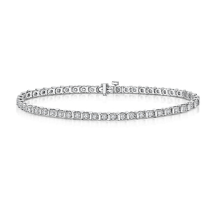 Diamond Tension Set Bracelet 100cts