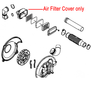 Mitox Air Filter Inside Cover 650b 65b Backpack Blower Mieb 65052