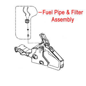 Gardencare Chainsaw Fuel Pipe Assembly Gcyd38 30305 00