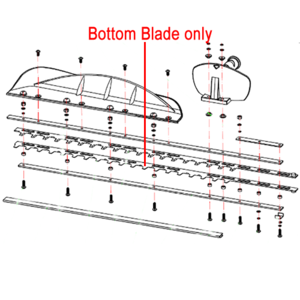Mitox 7000 Htsx Ht70s Pro Hedge Cutter Lower Blade