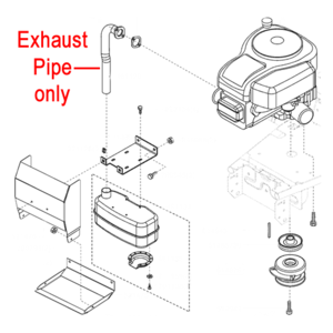 Al Ko Tractor Exhaust Pipe 521726