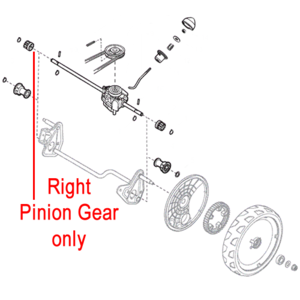 Mountfield Right Pinion Gear Z12 122570133 0