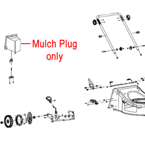 Cobra Mower Mulch Plug Wedge 25232600101