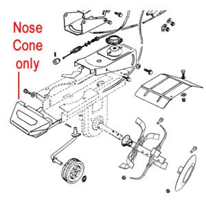 Al Ko Cultivator Nose Cone Plastic Cover P109260005215