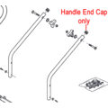 Click to view product details and reviews for Mountfield Lawnmower Handle Caps Pair 22mm 118566110 0.