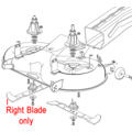 Click to view product details and reviews for Mountfield Stiga Right Mulching Blade Tcp122 122cm 182004350 0.