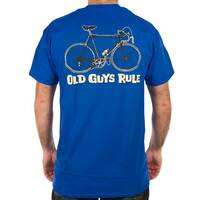 Old Guys Rule Men's Tee - Cranky, Blue, S