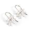 Click to view product details and reviews for Snowflake Hook Earrings In Silver Default Title.