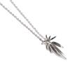 Click to view product details and reviews for Palm Burst Necklace In Silver 16 42cm.