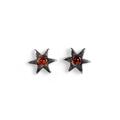 Click to view product details and reviews for Little Star Stud Earrings In Silver And Cognac Amber Cognac.